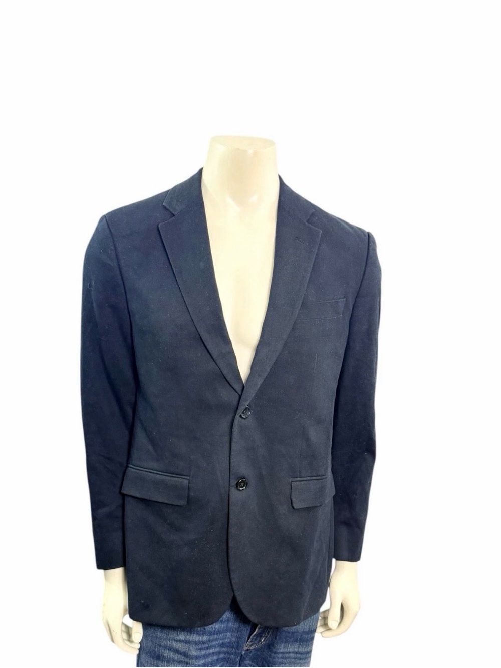 Banana Republic Men’s Size 40S Long Sleeve 2 Button Blazer Solid Black Cotton